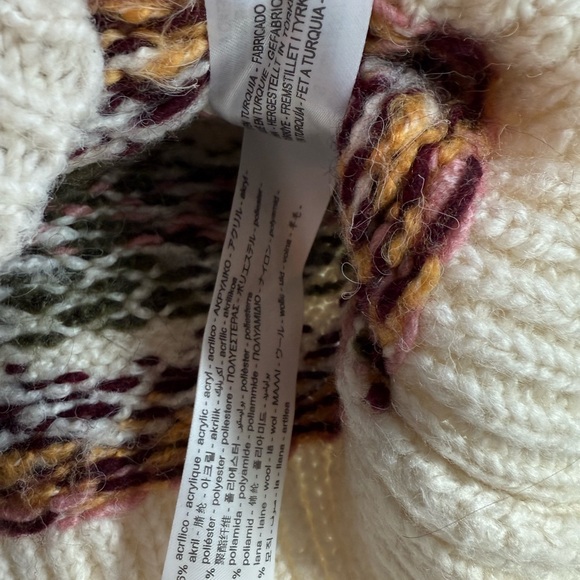 ZARA - FAIR ISLE KNIT TURTLE KNIT SCALLOP SLEEVELESS - CROPPED SWEATER VEST - Picture 2 of 4